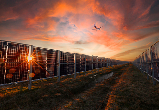 PB: Photovoltaik-Anlage Startbahn West am Flughafen Frankfurt, Bildquelle: Fraport AG 
