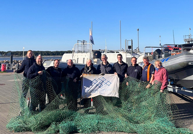 PB: Stiftung Offshore-Windenergie begrüßt die erfolgreiche Geisternetz-Bergung „GhostOff“ vor Rügen. / ©: Stiftung OFFSHORE-WINDENERGIE