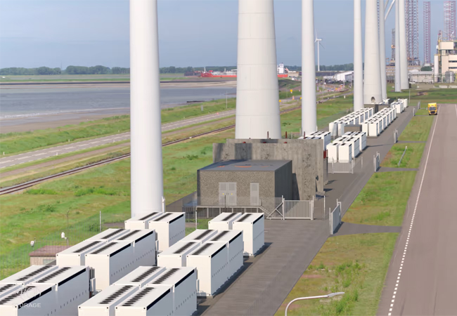 PB: Im North Sea Port von Vlissingen entsteht mit Projekt Mufasa eines der größten Batteriespeichersysteme Europas, das inzwischen vollständig finanziert ist. / c: Return