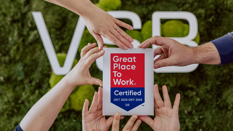 PB: VSB Deutschland wurde bereits zum dritten Mal in Folge als Great Place To Work® zertifiziert / ©: VSB Gruppe