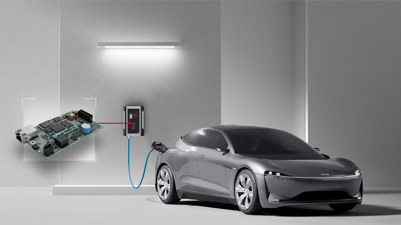 PB: vSECC.single Board als aufsteckbarer Controller erfüllt neue AFIR-Anforderungen für AC-Ladepunkte Bildrechte: Vector Informatik