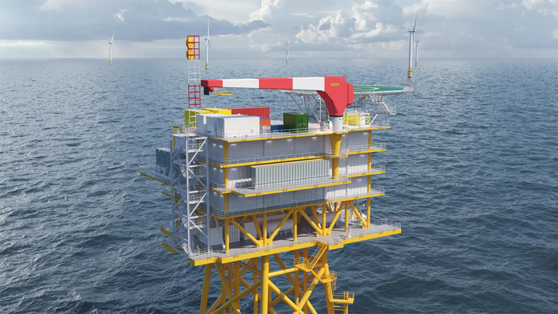 PB: PALFINGER liefert vollelektrische Auslegerkrane für Offshore-Windparks / ©: PALFINGER MARINE