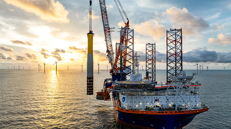 PB: Nordsee Cluster Piling / ©: RWE