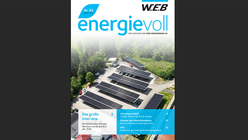 PB: energievoll Nr. 93 - Das neue W.E.B-Magazin energievoll ist im Druck!