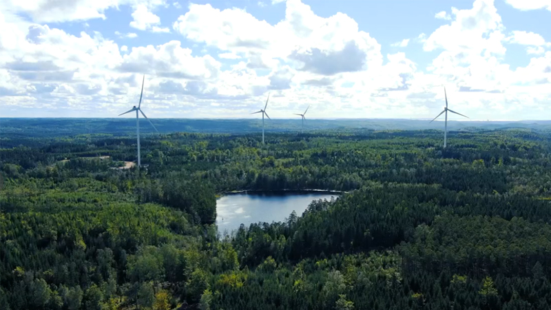 PB: Windpark Örken - Drohnen Clips, Onshore, Schweden / ©: RWE