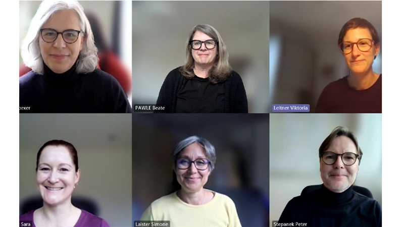 PB: Peter Stepanek, Studiengangsleiter des Masterstudiums Sozialwirtschaft an der Hochschule Campus Wien und Beate Pawle, Leiterin des Bereichs Nachhaltige Hochschule und Assistentin der Geschäftsführung an der Fachhochschule Vorarlberg, haben den Vorsitz von Elisabeth Steiner (Departmentleiterin Sozialwissenschaften, Hochschule Campus Wien) übernommen.