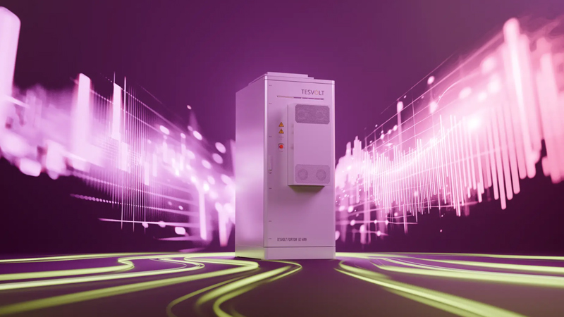 PB: The new TESVOLT FORTON battery system with 92 kWh capacity is ideal for energy trading in the commercial segment (c) TESVOLT AG