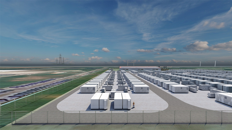 PB: Schematischer Aufbau des Batteriespeichers in Brunsbüttel / ©: Vattenfall