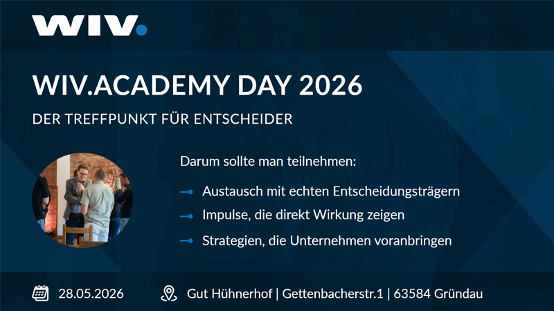 PB: WIV Academy Day 2026 - Der Treffpunkt für Entscheider in 2026
