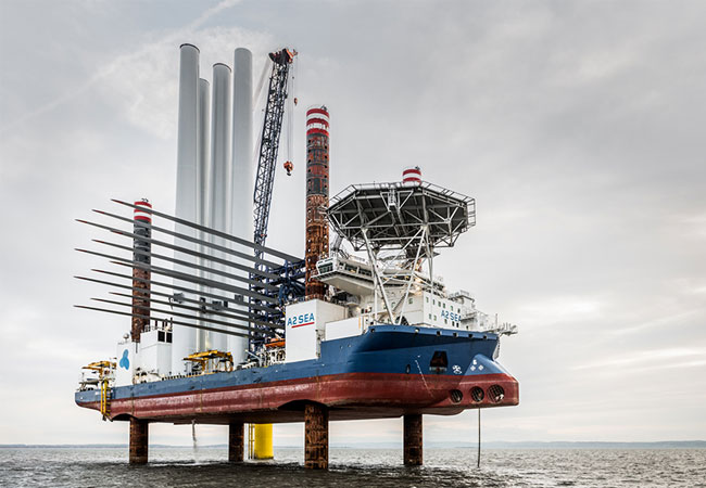 Fresh quote from the Master on board SEA INSTALLER: “It is a satisfying feeling watching the last blade being lifted and installed knowing that this project has been a team effort all the way from start to finish. Especially because it’s the first time this particular type of turbine is installed offshore and on very varying and challenging sea bed / soil conditions. From the technicians in the turbine and the crew on deck to the engineers and management ashore, all have contributed to ensure the successful installation of the BBE windfarm.” - Malte C. Bruun, Master, SEA INSTALLER.