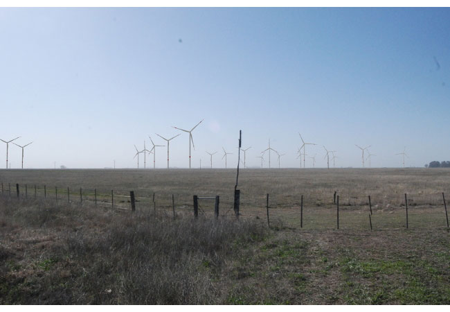 Das Bild zeigt die Visualsierung eines von ABO Wind geplanten Windparks in Argentinien, Provinz Buenos Aires. / Pressebild