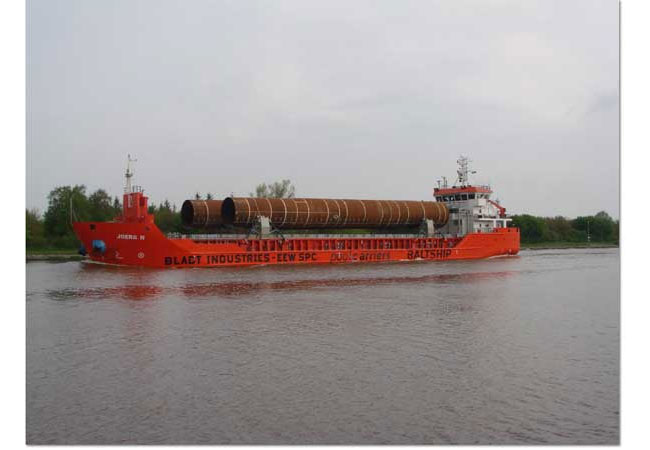 Tragstrukturen für Offshore Windanlagen / Foto: HB
