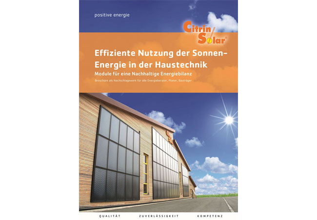 CitrinSolar Planerbroschüre / Pressebild
